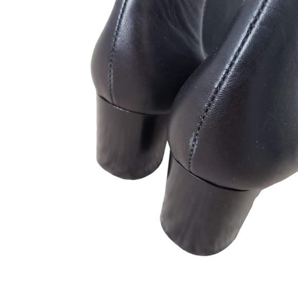 AMALFI by Rangoni Leather Square Toe Heeled Chelsea Boots Narrow Fit - Picture 11 of 16